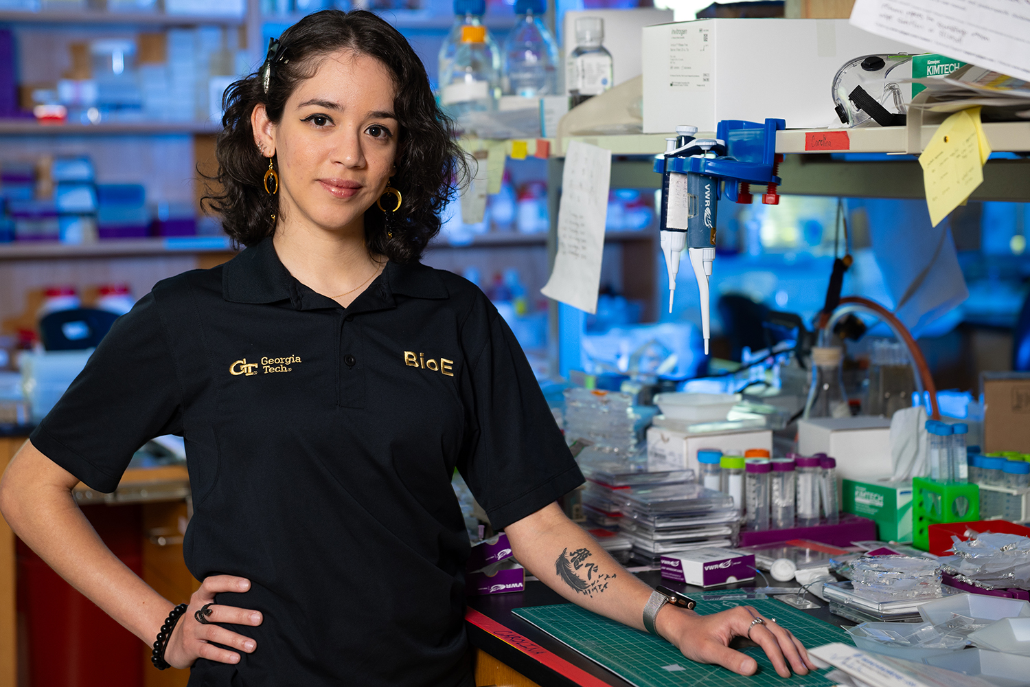 Bioengineering Ph.D. student Carolina Colón has been recognized with the national STAR Role Model Award by the Society of Hispanic Professional Engineers. (Photo: Candler Hobbs)
